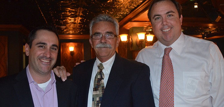Paul Caragiulo, Jeff LaHurd and Joe Gruters. Gruters says he has waited a long time to become a member and is very excited.