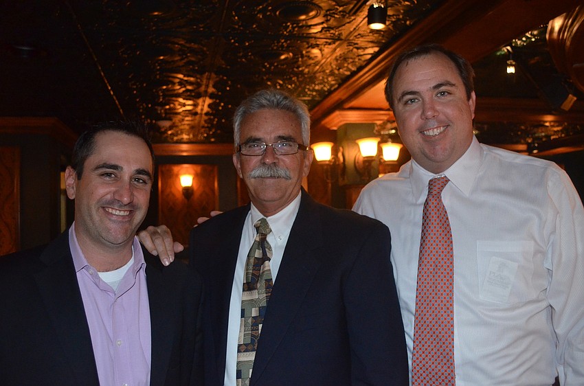Paul Caragiulo, Jeff LaHurd and Joe Gruters. Gruters says he has waited a long time to become a member and is very excited.