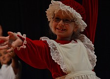 Hannah Van Hise plays the part of Mrs. Claus.