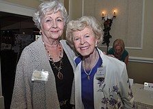 Nancy Reichel attends with Normal Elley, who celebrated her 93rd birthday the day of the event.