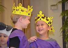 Landon Cornelies and Cameron Yeung were kings in the pageant