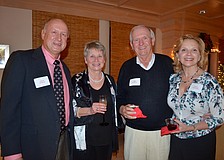 Chuck and Gayle Sobieck with Mike Plunkett and Kathy Mathews