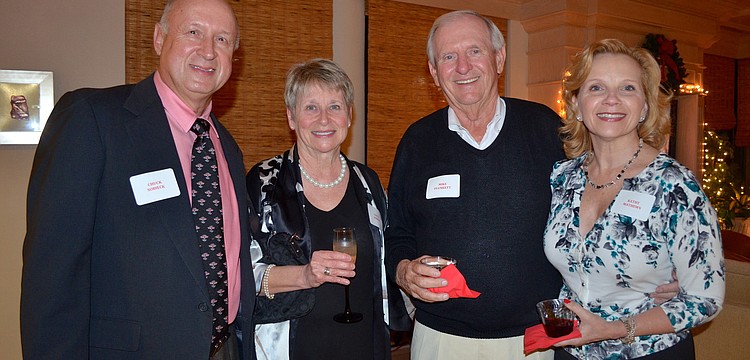 Chuck and Gayle Sobieck with Mike Plunkett and Kathy Mathews