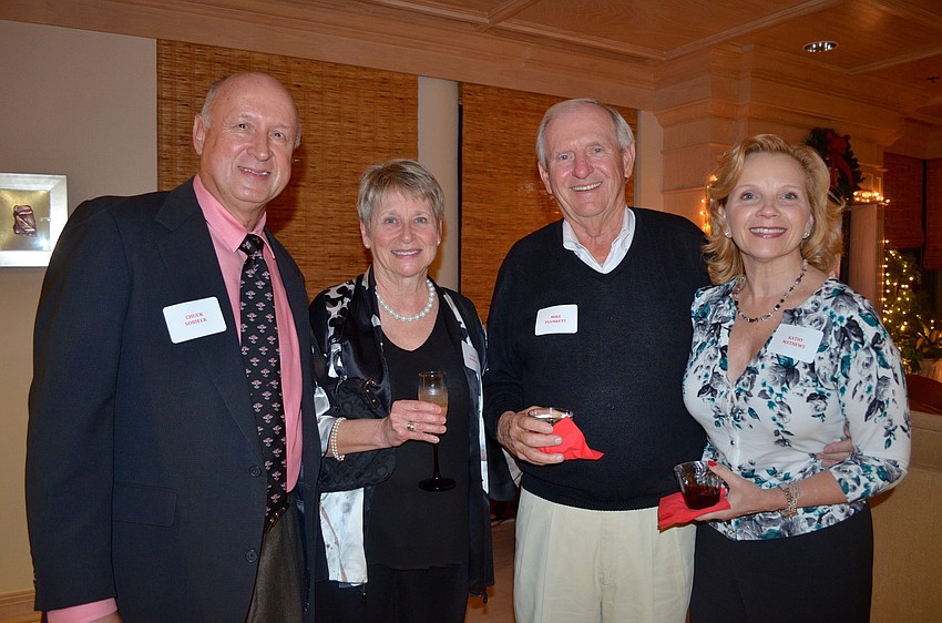 Chuck and Gayle Sobieck with Mike Plunkett and Kathy Mathews