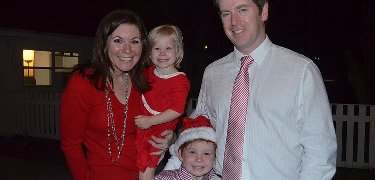 Carly and Rob Toomey with Charlotte and Jackson