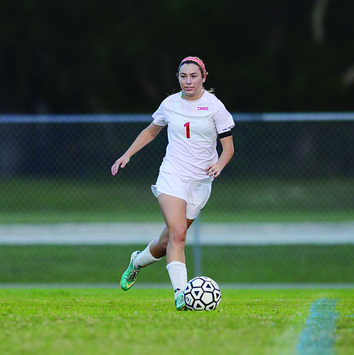 The Cardinal Mooney High girls soccer team blanked DeSoto 8-0 in district action Dec. 12.