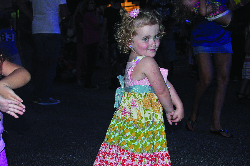 Avery Ruffing dances at Music on Main, held Oct. 4, on Lakewood Ranch Main Street.