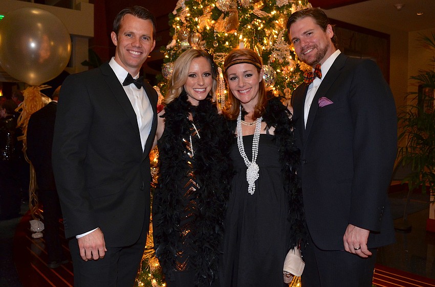 Michael and Ellen Johnson with Christen and Brad Benson