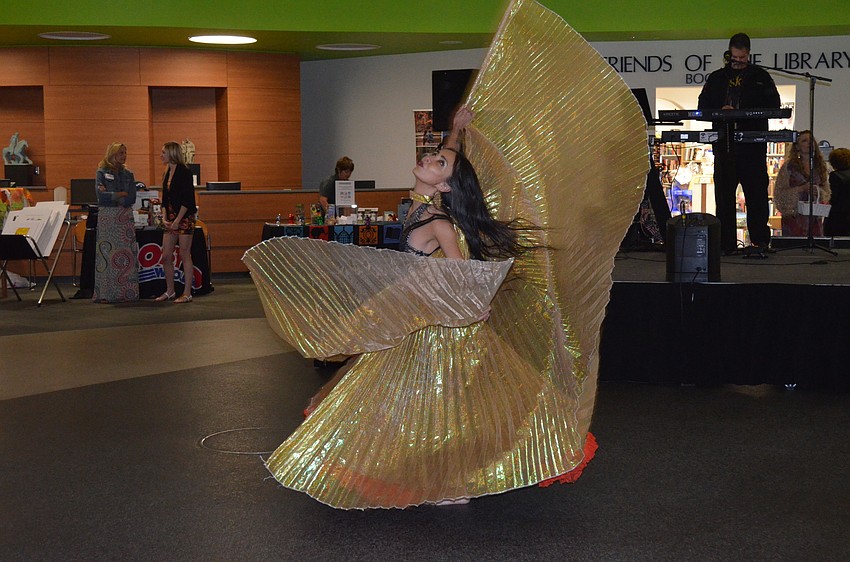 The night was filled with performances including Marguerite Barnett who danced to drums.