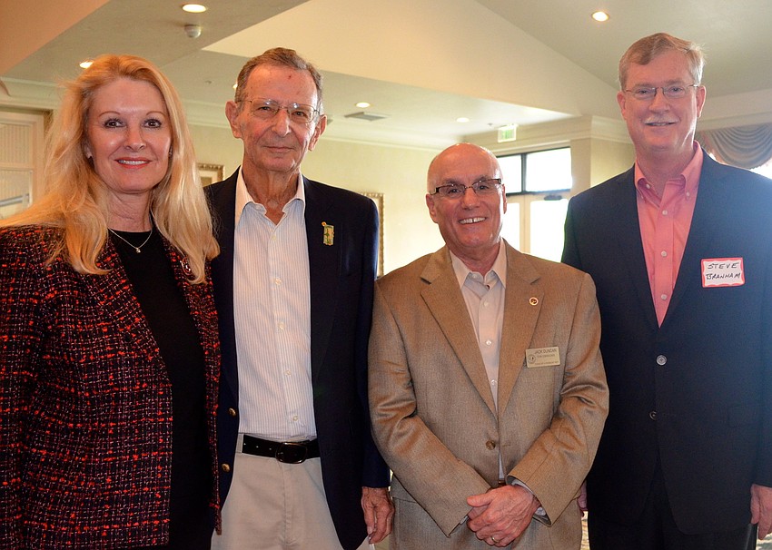 Assistant to the Town Manager Susan Phillips, Vice Mayor David Brenner, Commissioner Jack Duncan and Steve Branham