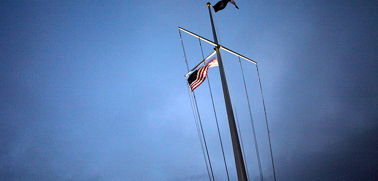 The Bird Key Yacht Club Foundation donated the new flagpole and American flag.