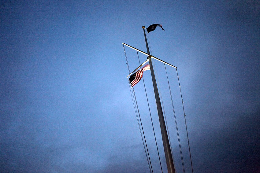 The Bird Key Yacht Club Foundation donated the new flagpole and American flag.