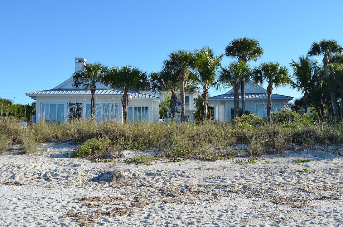 Dr. Sid and Anita Holec's beachfront home sits on 165 feet of the Gulf of Mexico. Photos by Heather Merriman.