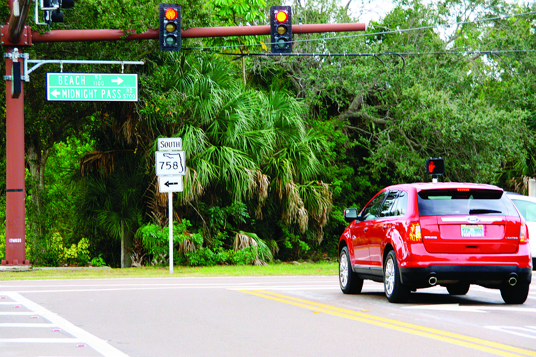 Nolan Peterson FDOT spokesman Robin Stublen said construction of a roundabout at the Beach Road-Midnight Pass Road intersection is slated for the 2016-1017 Fiscal Year.