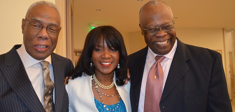 Jetson Grimes, Vickie Oldham and Vice Mayor Willie Charles Shaw