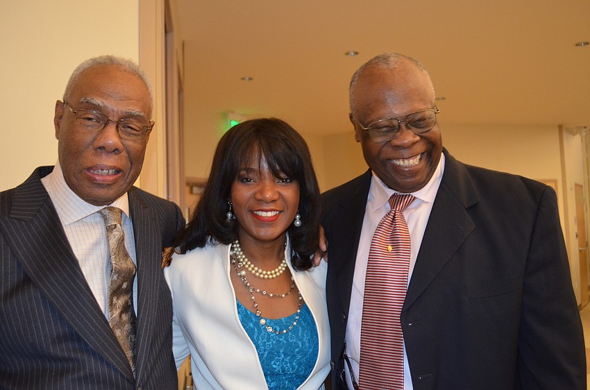 Jetson Grimes, Vickie Oldham and Vice Mayor Willie Charles Shaw