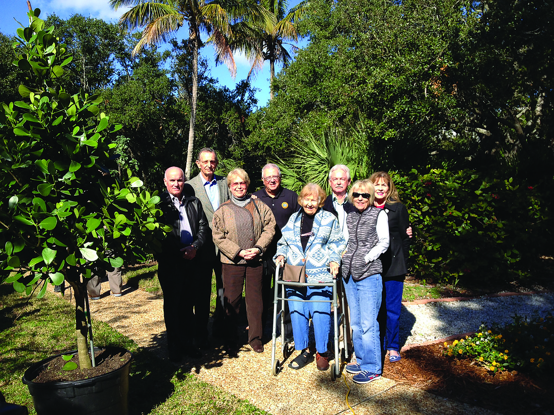 Longboat Key Commissioner Jack Duncan, Vice Mayor David Brenner, Commissioners Pat Zunz and Terry Gans, Virginia Sanders, Mayor Jim Brown, Jean White and Commissioner Lynn Larson. Submitted by Susan Phillips