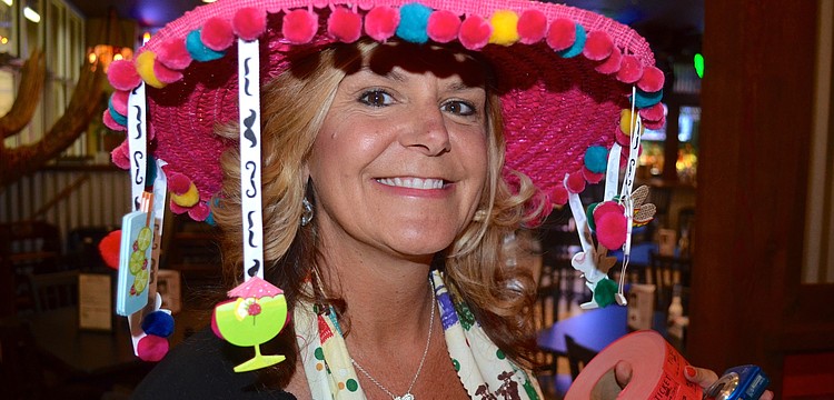 Event host Tanya Waxler dresses for the occasion.