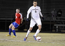 Riverview midfielder Greg Atkin scored a goal for the Rams in the second half of their 3-0 victory over Pinellas Park in the Class 5A-District 8 semifinals Jan. 22.
