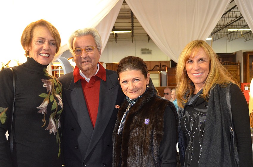 Jane Krombeen, Owner of Mission Avenue Studio Bernabe Somoza, Luisa Goldman, and Marilyn Buzzard.