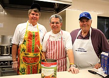â€œItalian Nightâ€ Cooks Don Prola, Lenny Distefano and Joe Zampino.