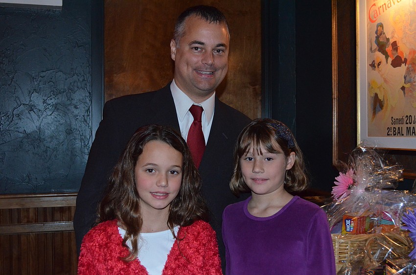 Paul Gardner with Kathryn and Rebecca.