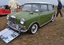 Michael Browne, not pictured, show off his 1968 Riley Elf MKIII.