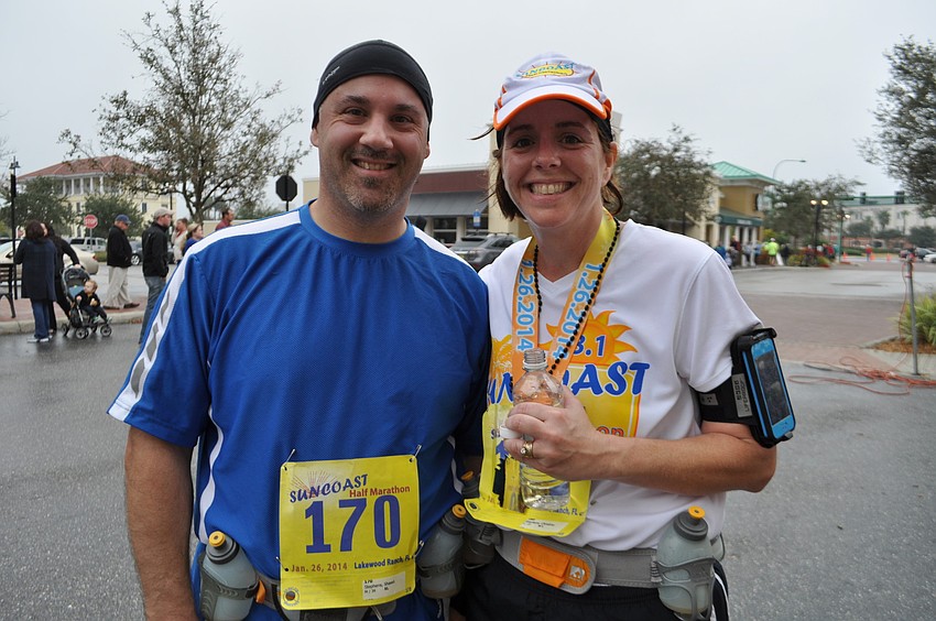 Shawn and Christine Stephens run together as much as they can.