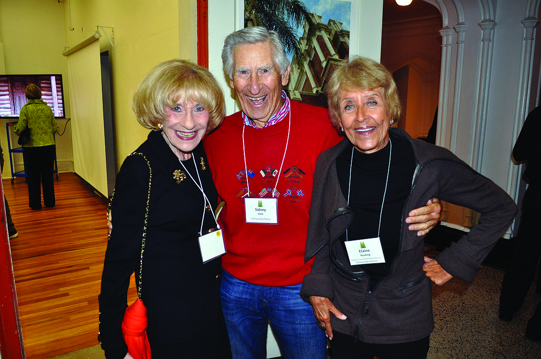 File photo Flori Roberts, Dr. Sidney Katz and Elaine Keating at SMOA's Inaugural Bash in January 2013
