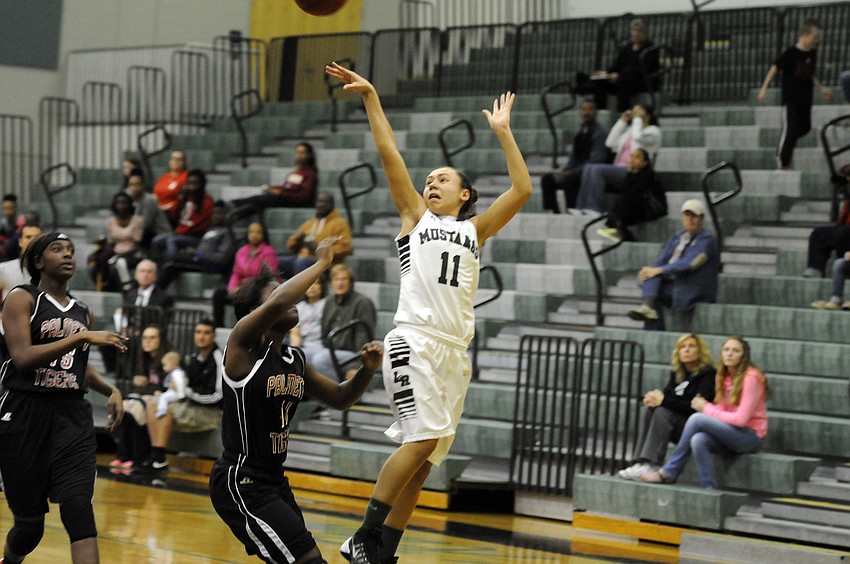 Senior Emily Bulfin scored 26 points and five steals to lead Lakewood Ranch to a 76-51 victory over Palmetto in the Class 7A-District 10 semifinals Jan. 29.