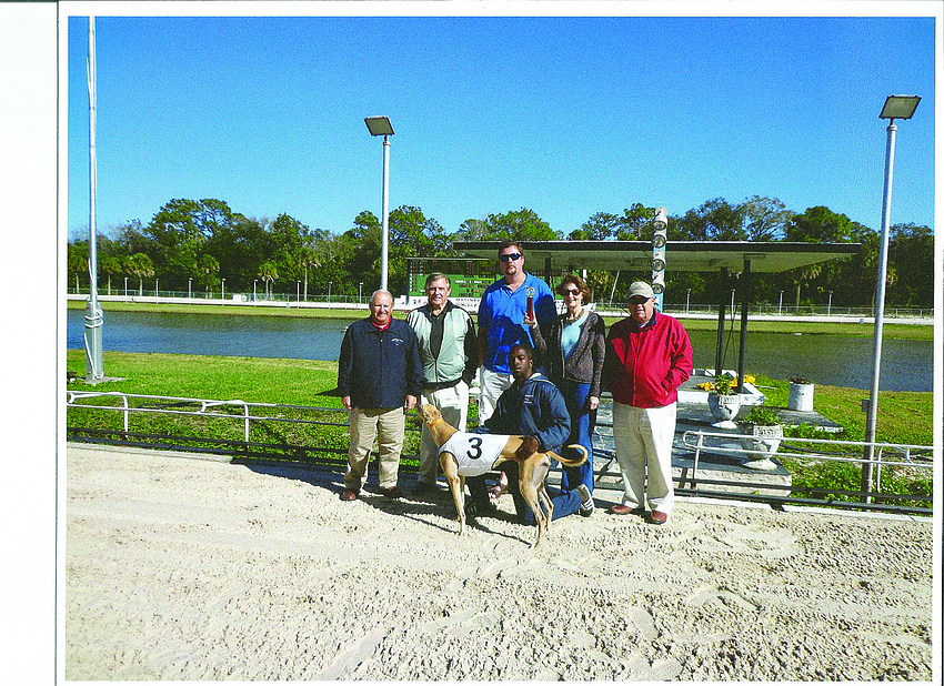 Submitted by Julie Becker
Casa Del Mar Beach Resort. Unit owners enjoyed a Jan. 20 trip to the Sarasota Kennel Club to watch greyhound racing. The excursion is an annual tradition for owners at the resort.