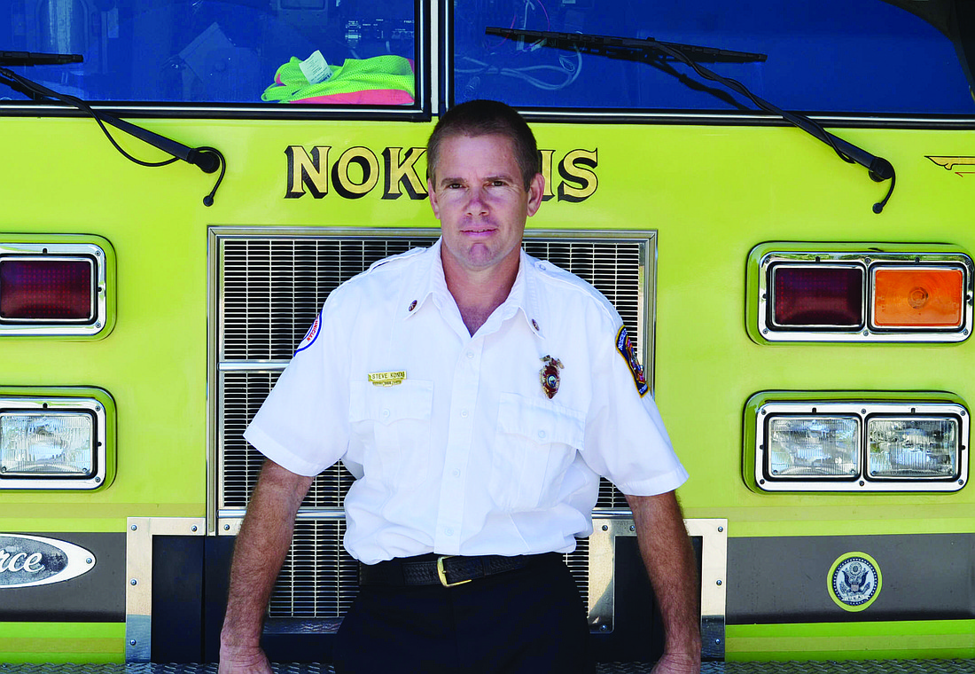 Courtesy photo Nokomis Volunteer Fire Department Chief Steve Kona has been in his position for a year and a half.