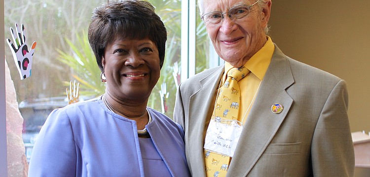 Sandra Holley with Dr. Jack Barnes