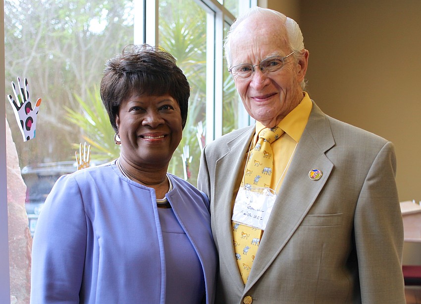 Sandra Holley with Dr. Jack Barnes
