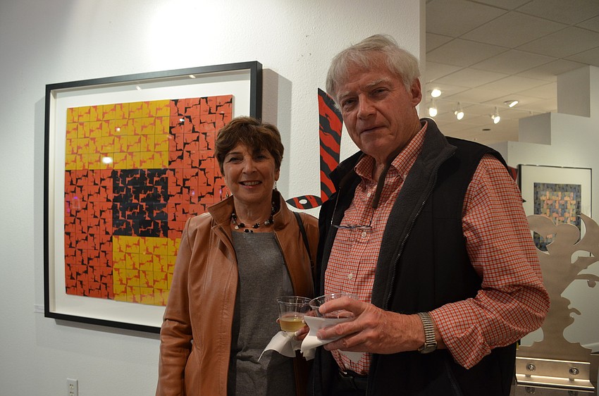 Ruthann Bromley and Stan Nikkel at Allyn Gallup Contemporary Art