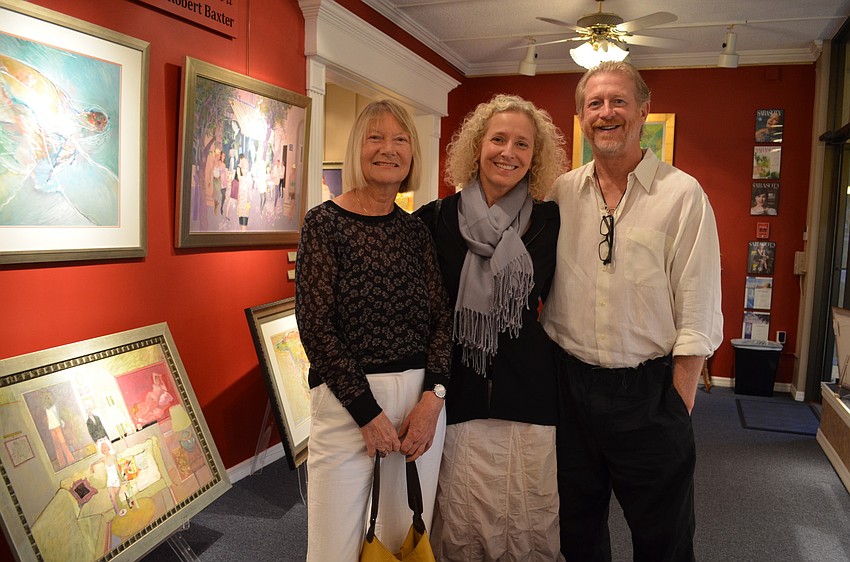 Inge Hatton, Pamela Beck and Brad Carson at Dabbert Gallery