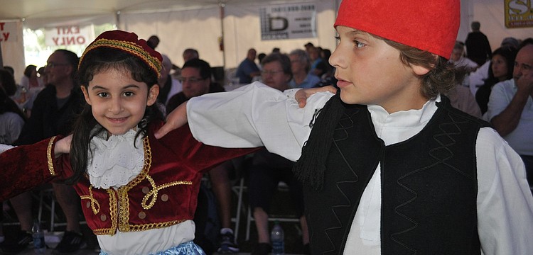 Breana Nasser and Ramzi Choeiry performed Hellenic dance.