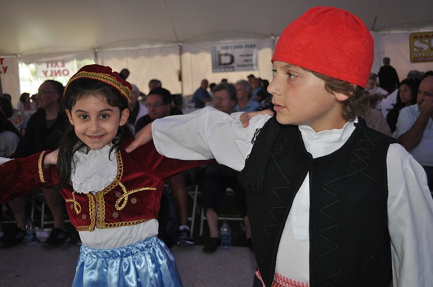 Breana Nasser and Ramzi Choeiry performed Hellenic dance.