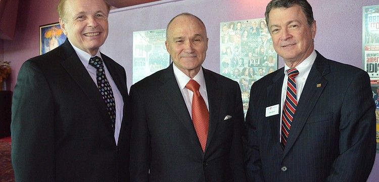 Ringling College President Larry Thompson with Former Police Commissioner Raymond Kelly and Gary Heard from BMO Private Bank