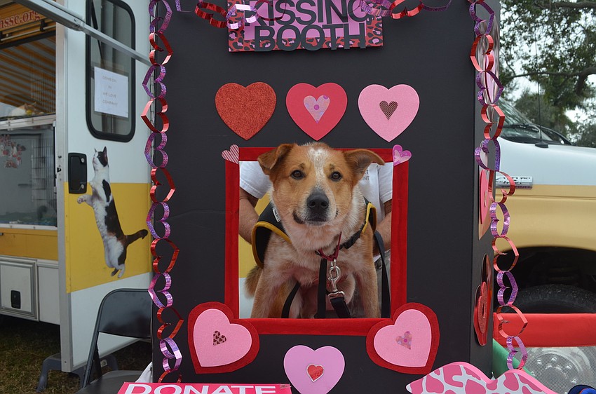 Cowboy waits to be kissed.