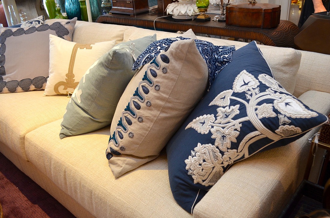 Changing out pillows and pillow covers transform a room without completely redecorating a space.