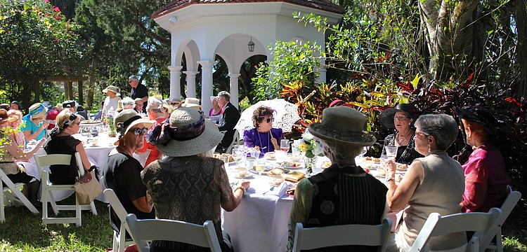 The Fellowship Garden looked like a scene right out of Downton Abbey.