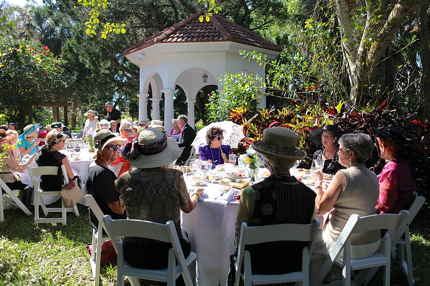 The Fellowship Garden looked like a scene right out of Downton Abbey.