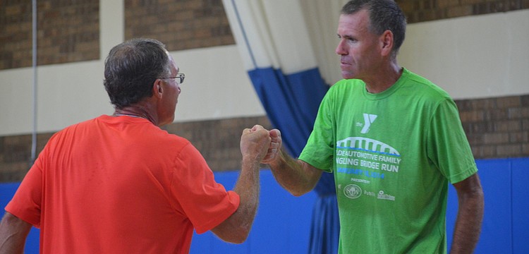 Nolan Fagerburg and Jay White finish their first match.