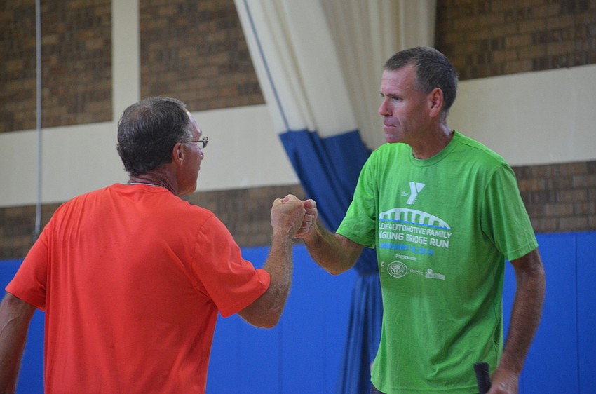 Nolan Fagerburg and Jay White finish their first match.