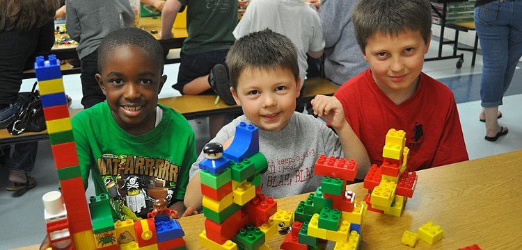 Isaiah Carpenter with Christian and Nicholas Gesualdi