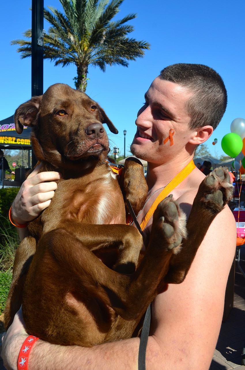 Mark Poncin and Jake play around.