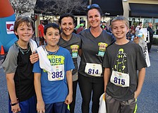 Jake Nolin, Nathan Inverso, Janie Inverso and Kerry and Hunter Walsh all run for Rowlett Elementary School.