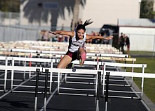 Riverview High sophomore Jenna Tarifa finished third in the 100-meter hurdles, crossing the finish line in 18.10 seconds.