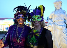 Ethna and Helen Lynch led the strut around St. Armands Circle.